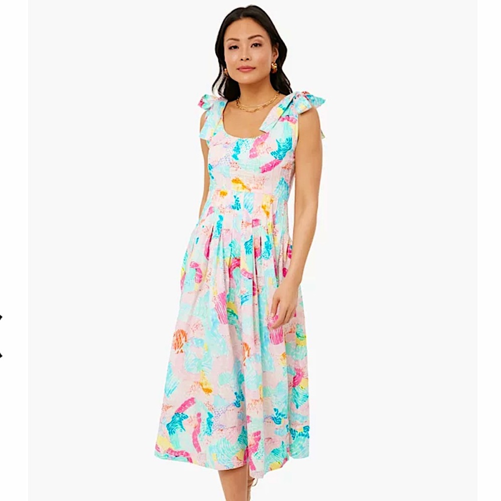 NWT Hunter Bell Painterly Rainbow Braden Dress